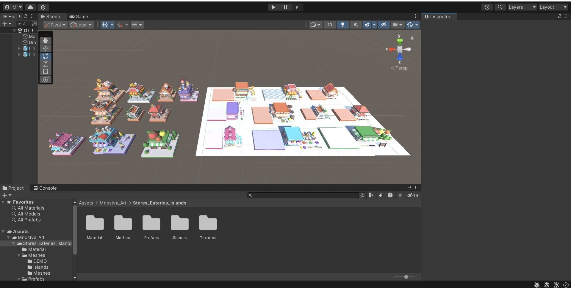 Cartoon Stores Eateries Islands Exteriors Low-poly 3D model_18