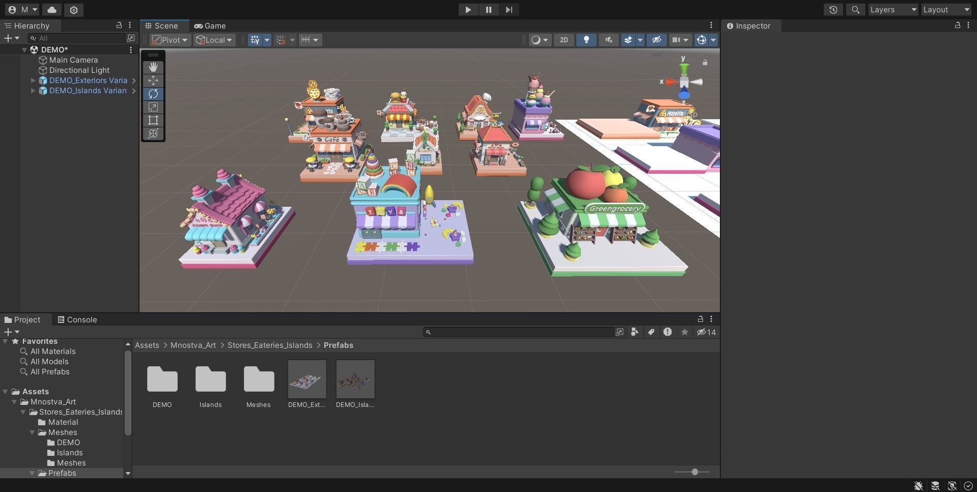 Cartoon Stores Eateries Islands Exteriors Low-poly 3D model_19
