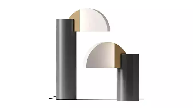 Square in Circle - SHADOW - TABLE LAMP