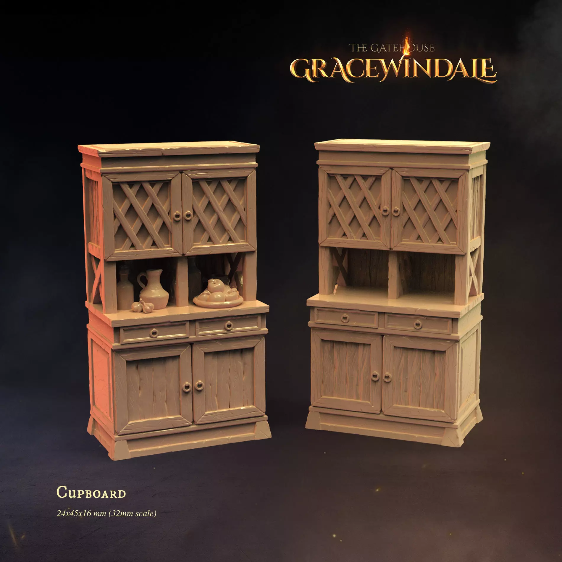 Gatehouse - Cupboard 3D print model_0