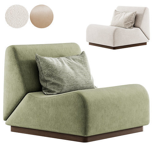 Rotondo Fireside Chair 3D model