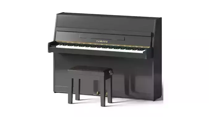 YAMAHA JU109 PE black piano