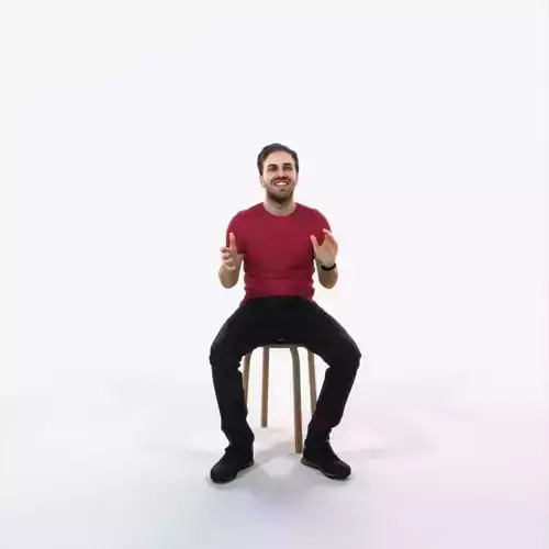 Flow 10H Explaining Sitting Casual Man