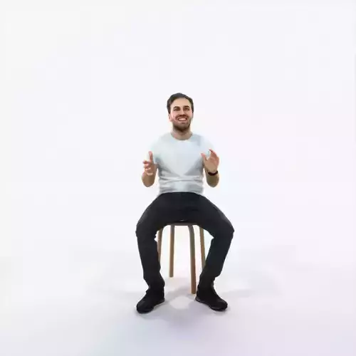 Flow 10C Explaining Sitting Casual Man