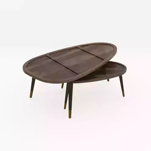 Wooden Coffee Table 3D model