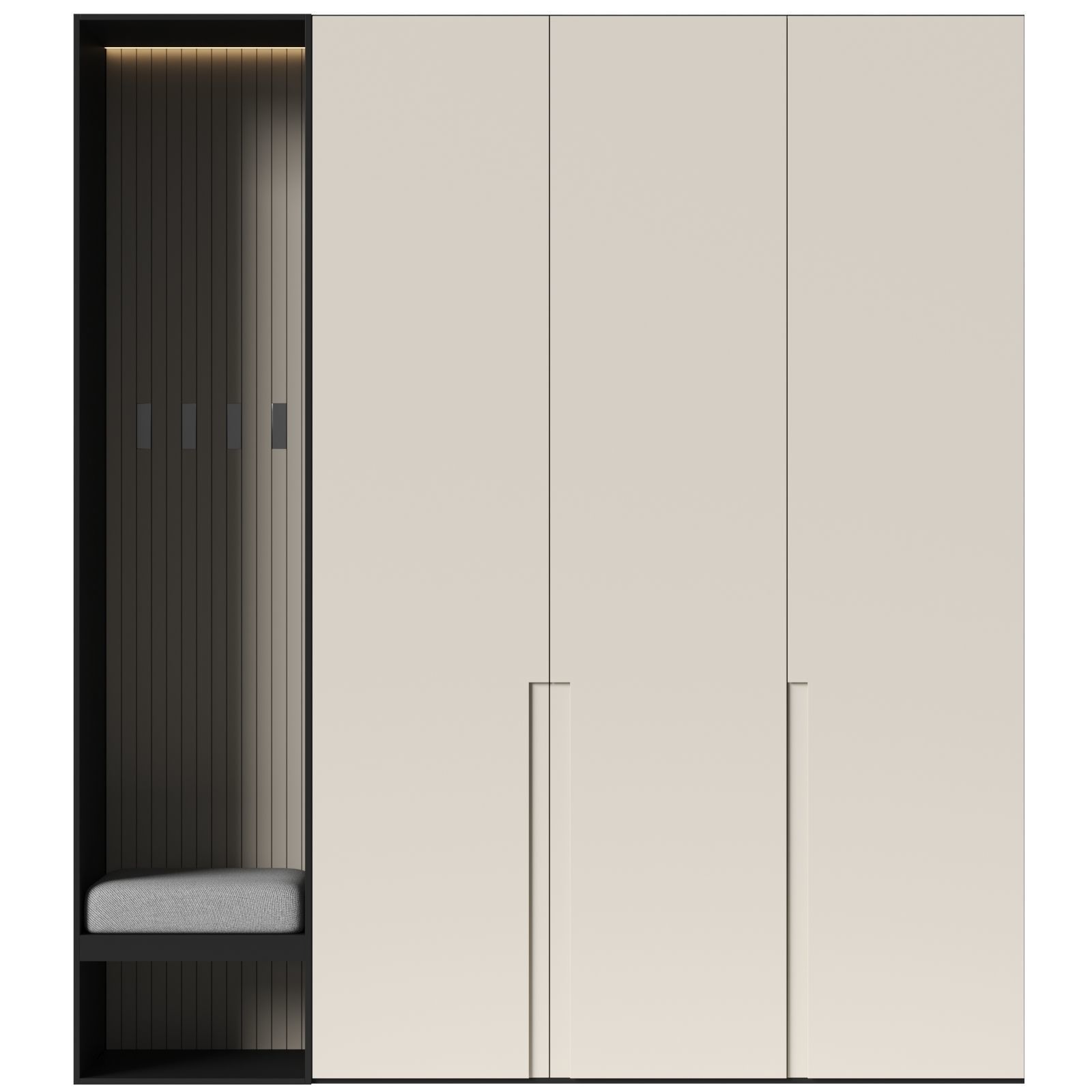 Hallway set 7 3D model_1