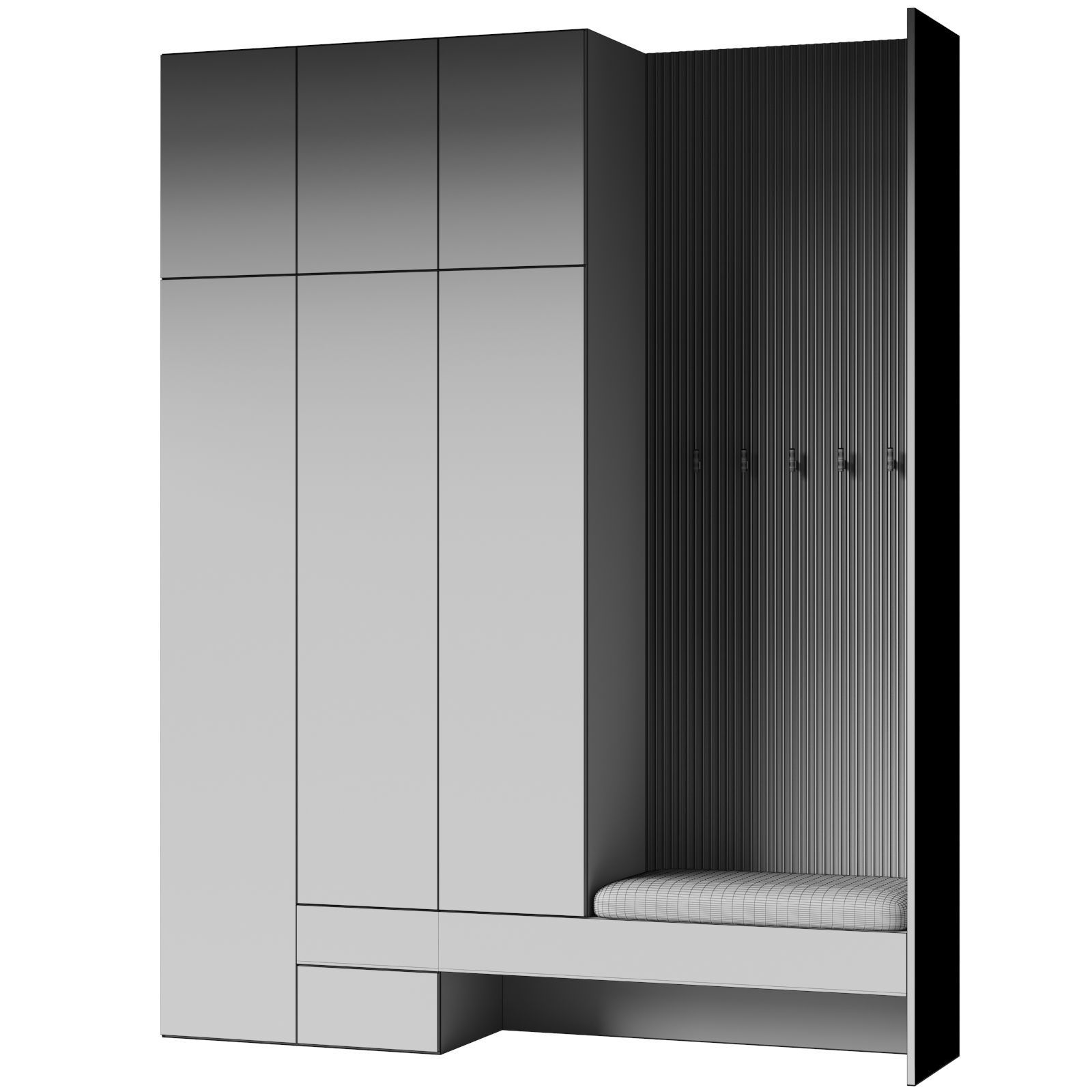 Hallway set 11 3D model_3