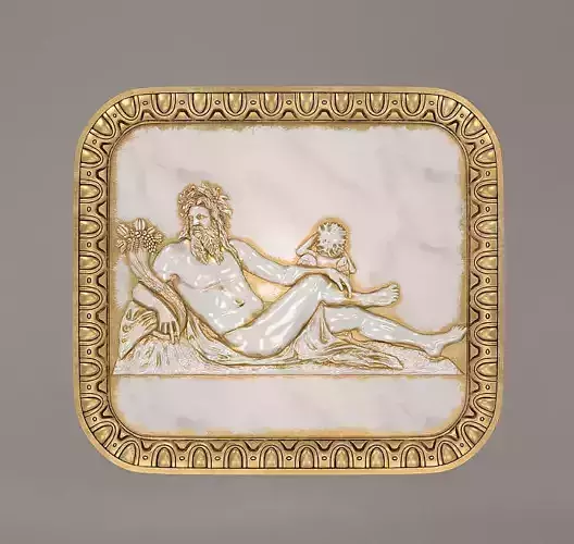 Bas-Relief 3D Model for CNC