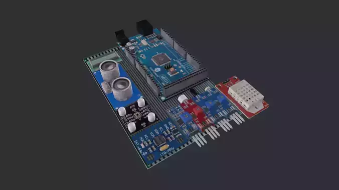 Arduino Photoresistor PACK Low-poly 3D model