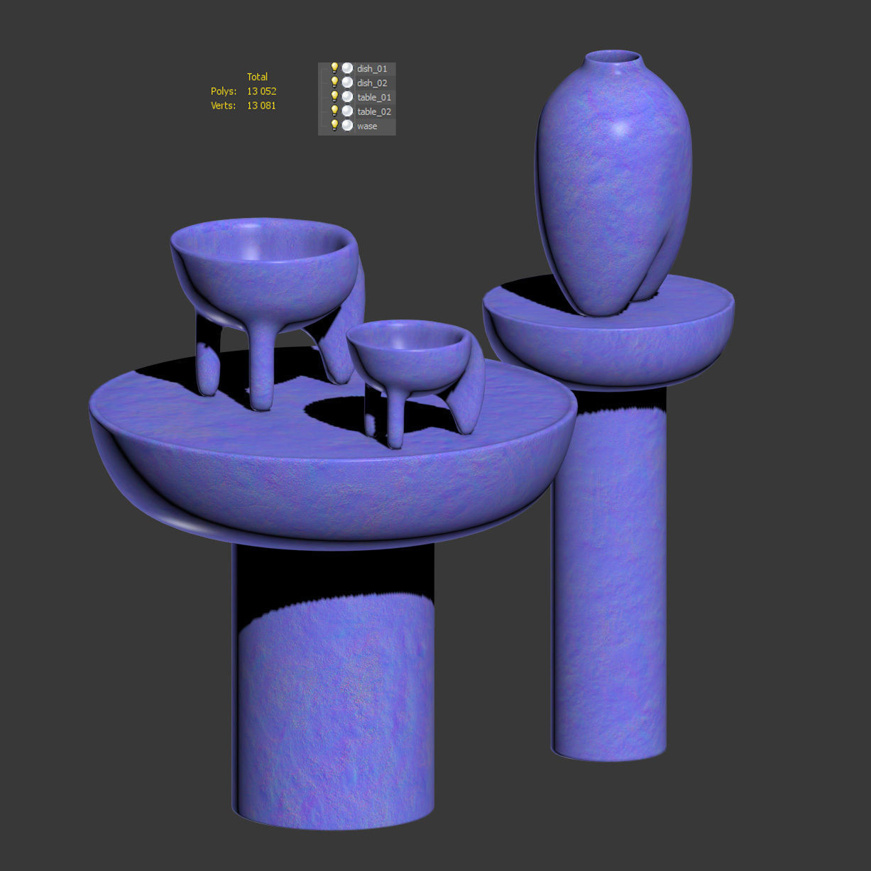 Decorative Wing Mini Coffee Set by 101 Copenhagen 3D model_2