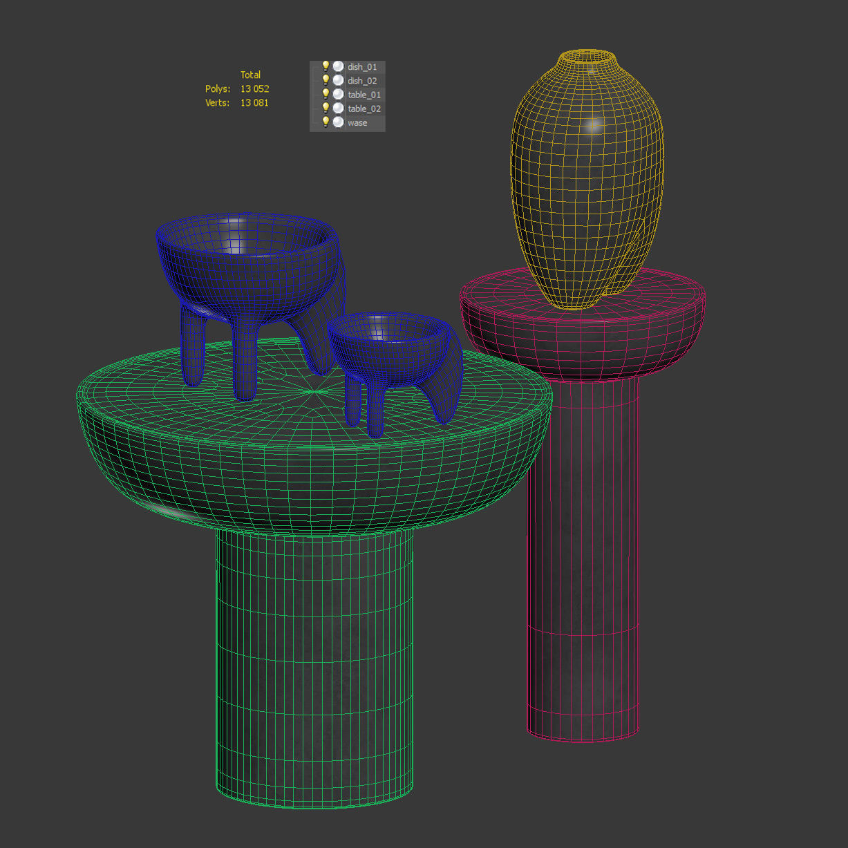 Decorative Wing Mini Coffee Set by 101 Copenhagen 3D model_5