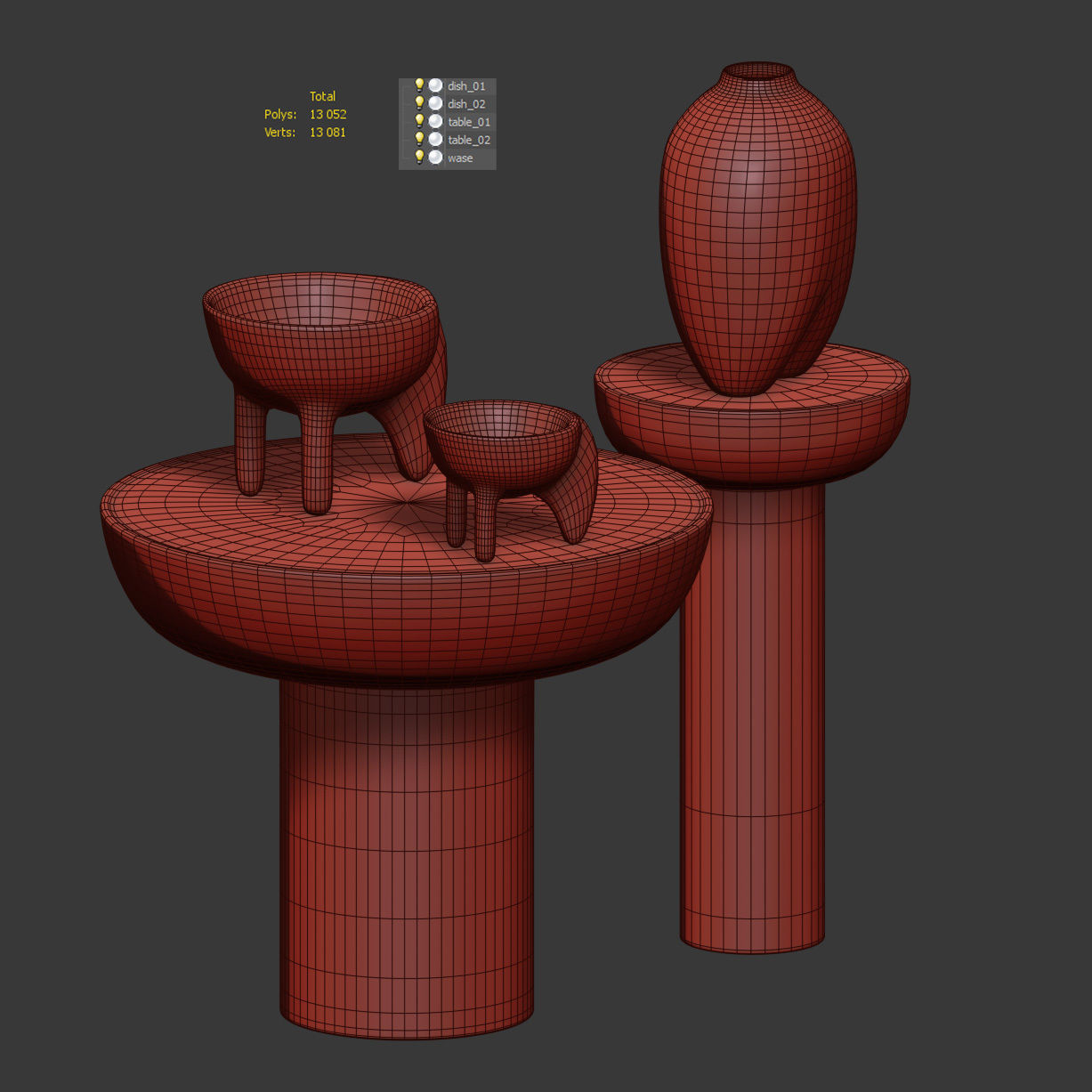 Decorative Wing Mini Coffee Set by 101 Copenhagen 3D model_4