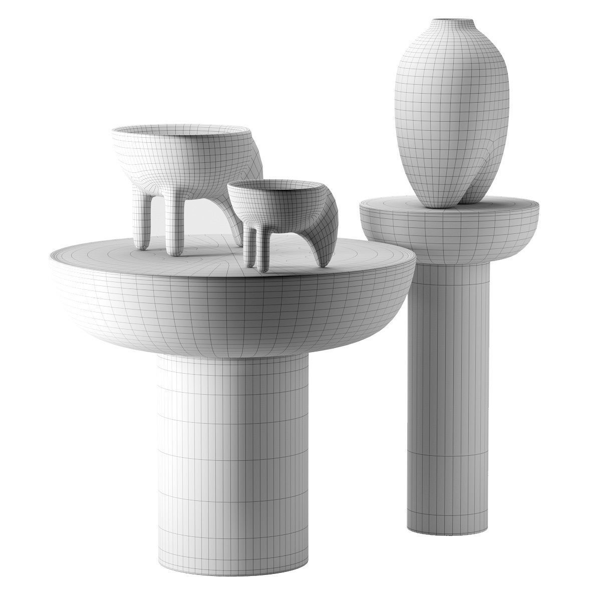 Decorative Wing Mini Coffee Set by 101 Copenhagen 3D model_1