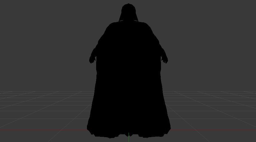 Darth Vader Suit Low-poly 3D model_11