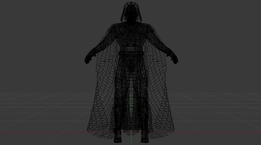 Darth Vader Suit Low-poly 3D model_16