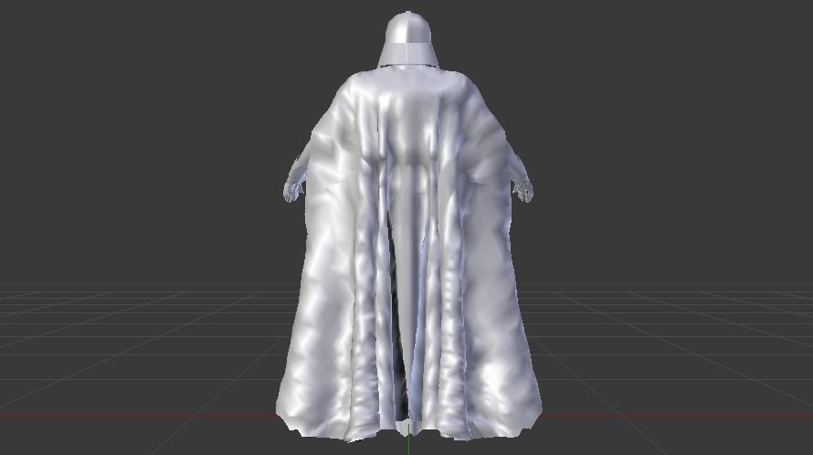 Darth Vader Suit Low-poly 3D model_15