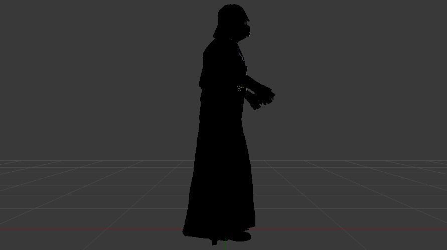 Darth Vader Suit Low-poly 3D model_9