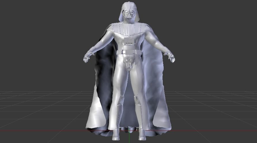Darth Vader Suit Low-poly 3D model_12