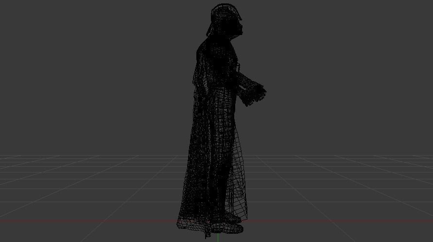 Darth Vader Suit Low-poly 3D model_17