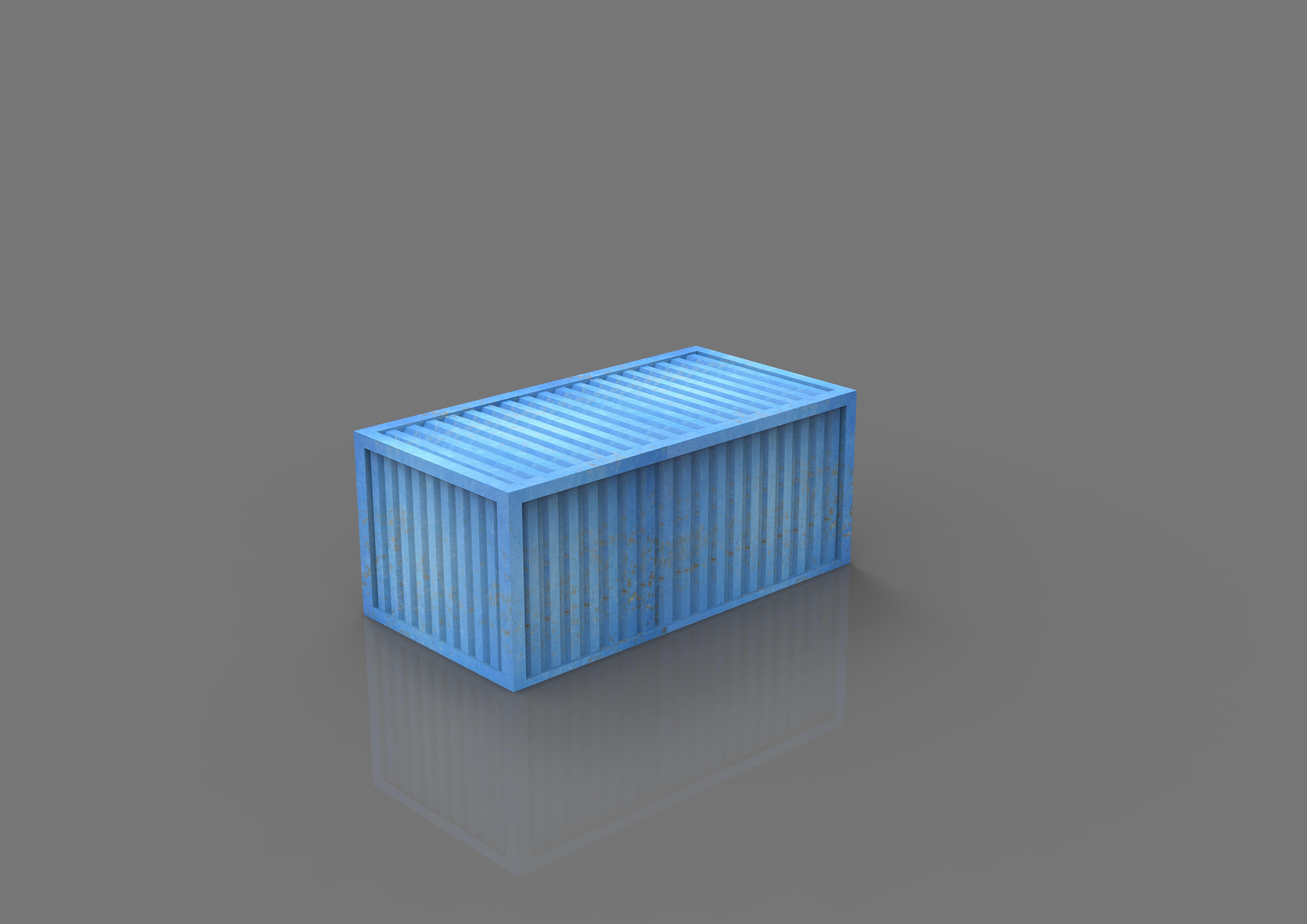 Shipping Container 3D print model_1