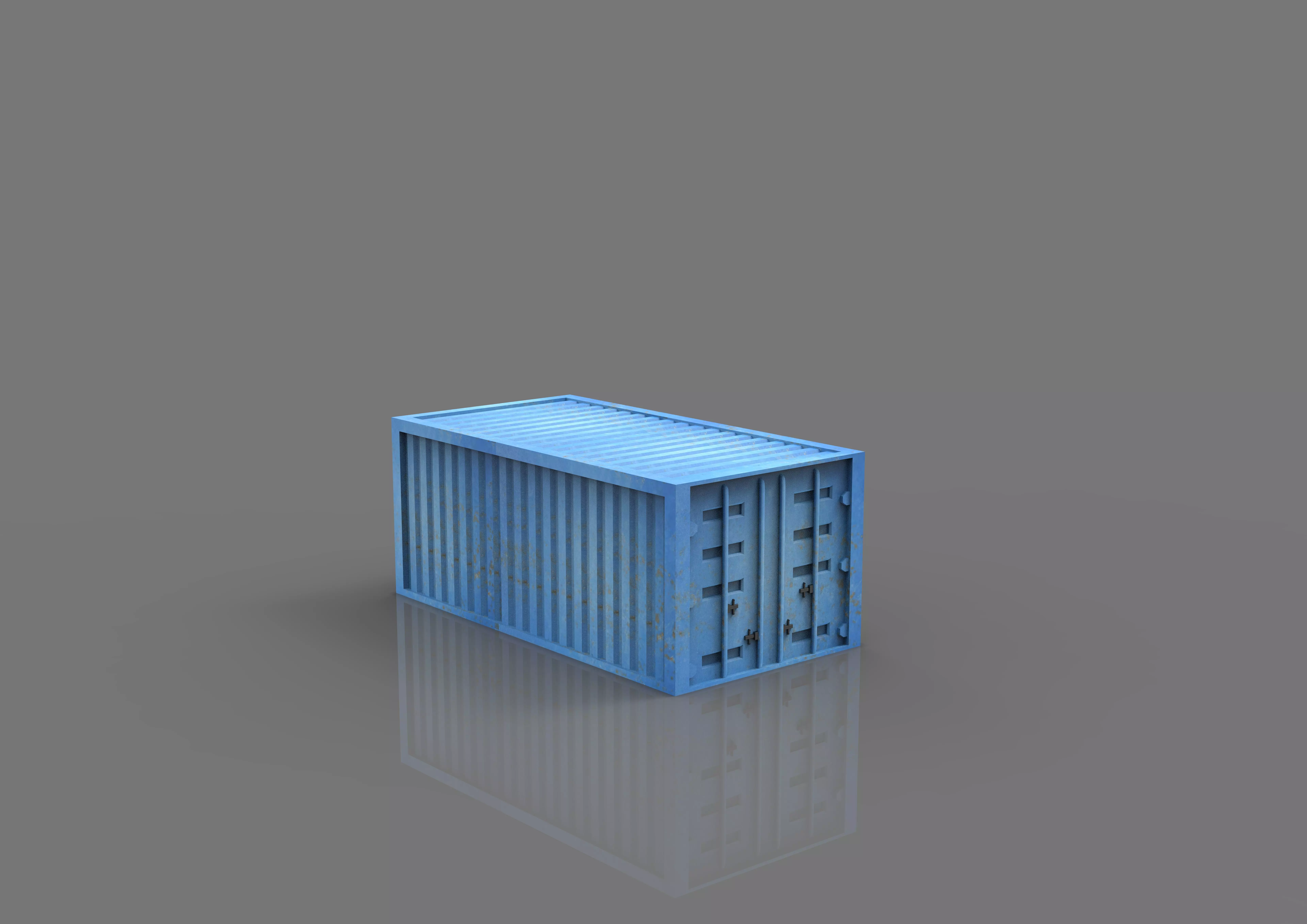Shipping Container 3D print model_0