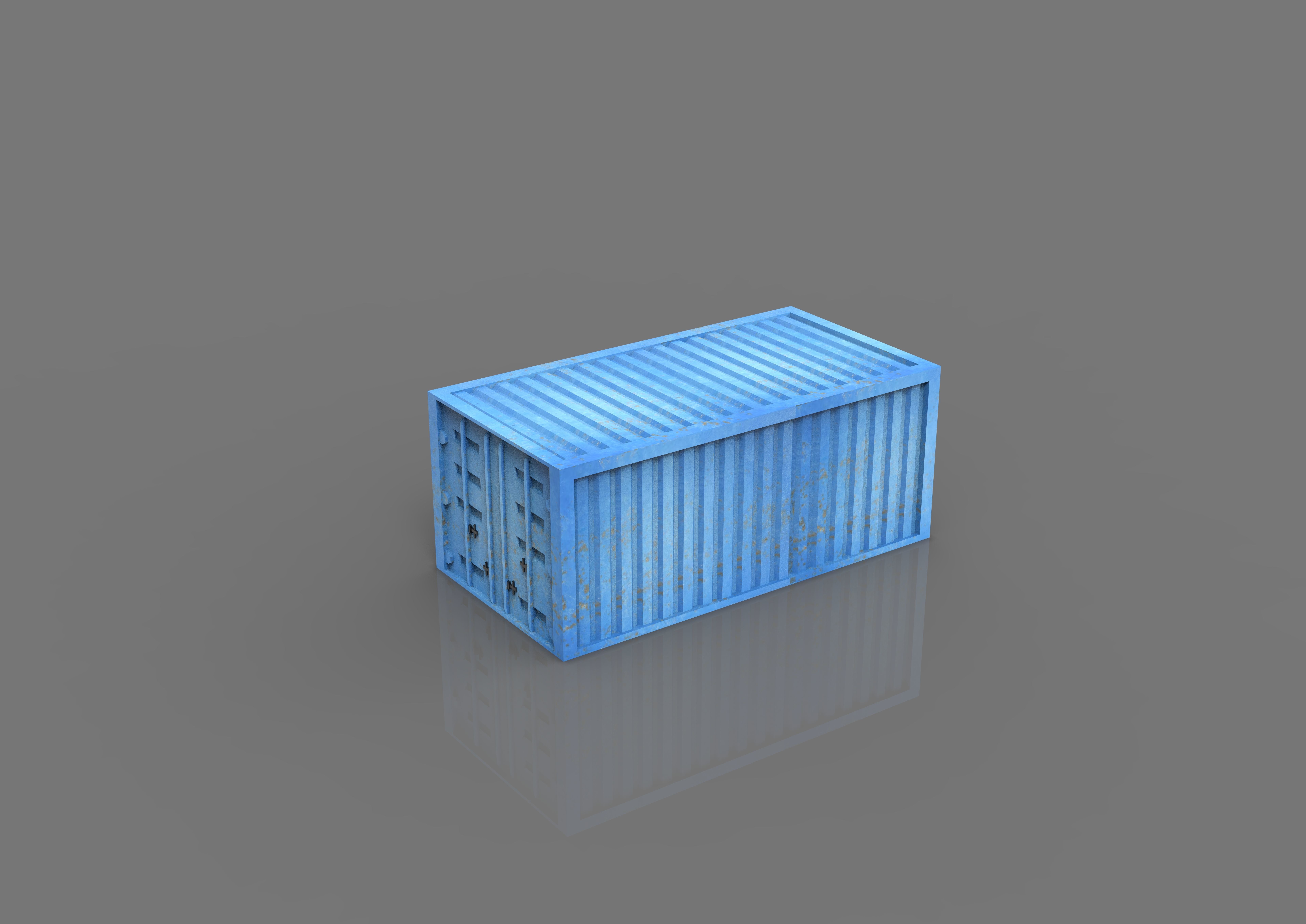 Shipping Container 3D print model_2