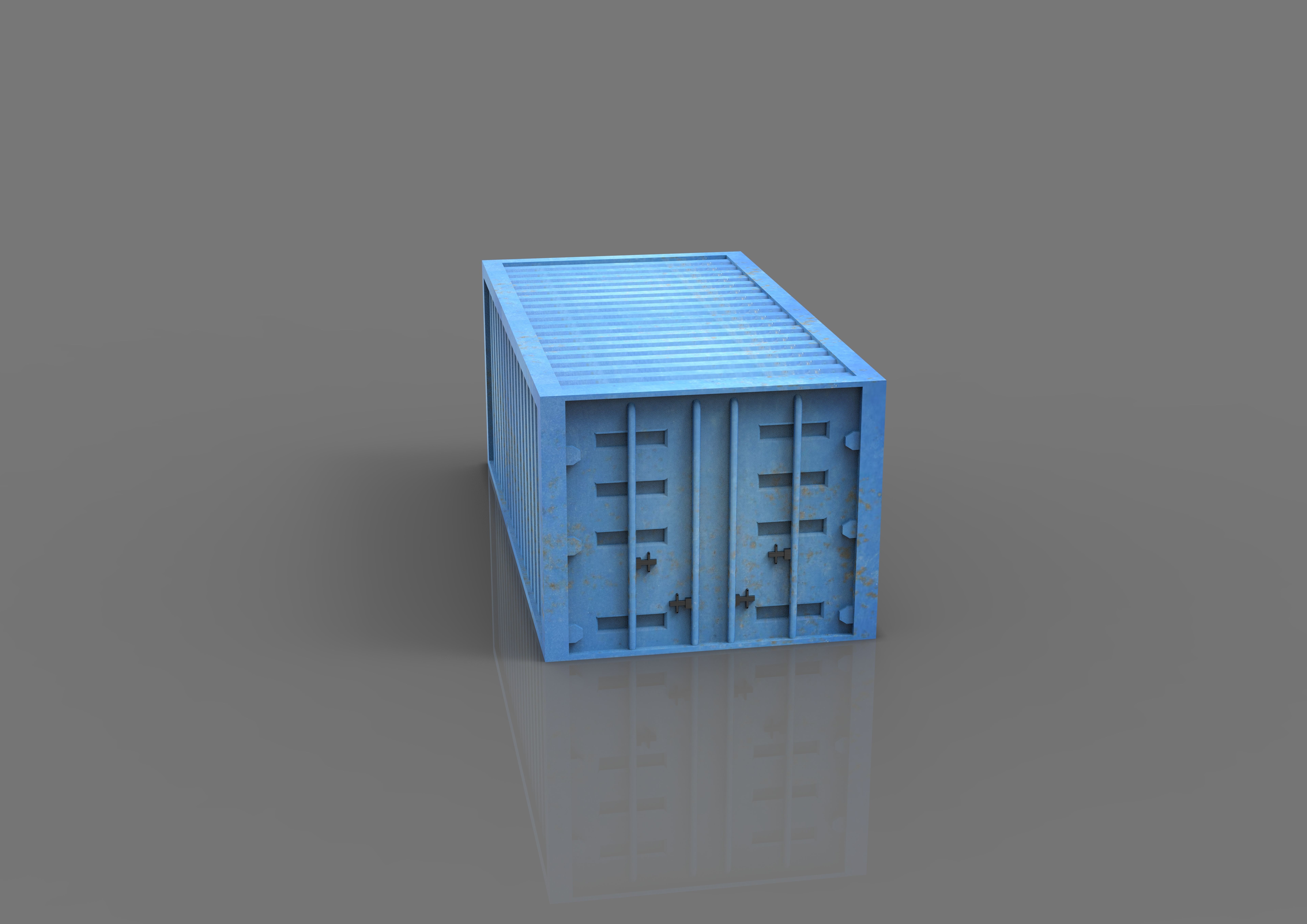 Shipping Container 3D print model_3