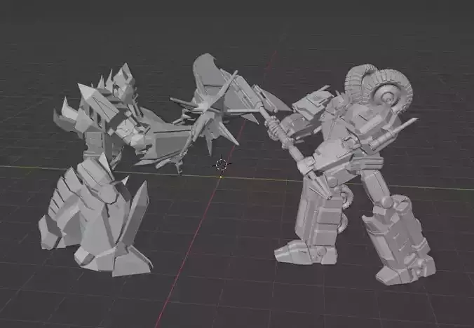 Optimus Prime Vs Megatron FOC 3 3D print model