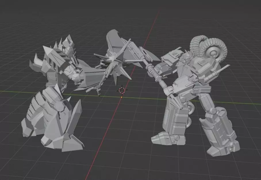 Optimus Prime Vs Megatron FOC 3 3D print model_0