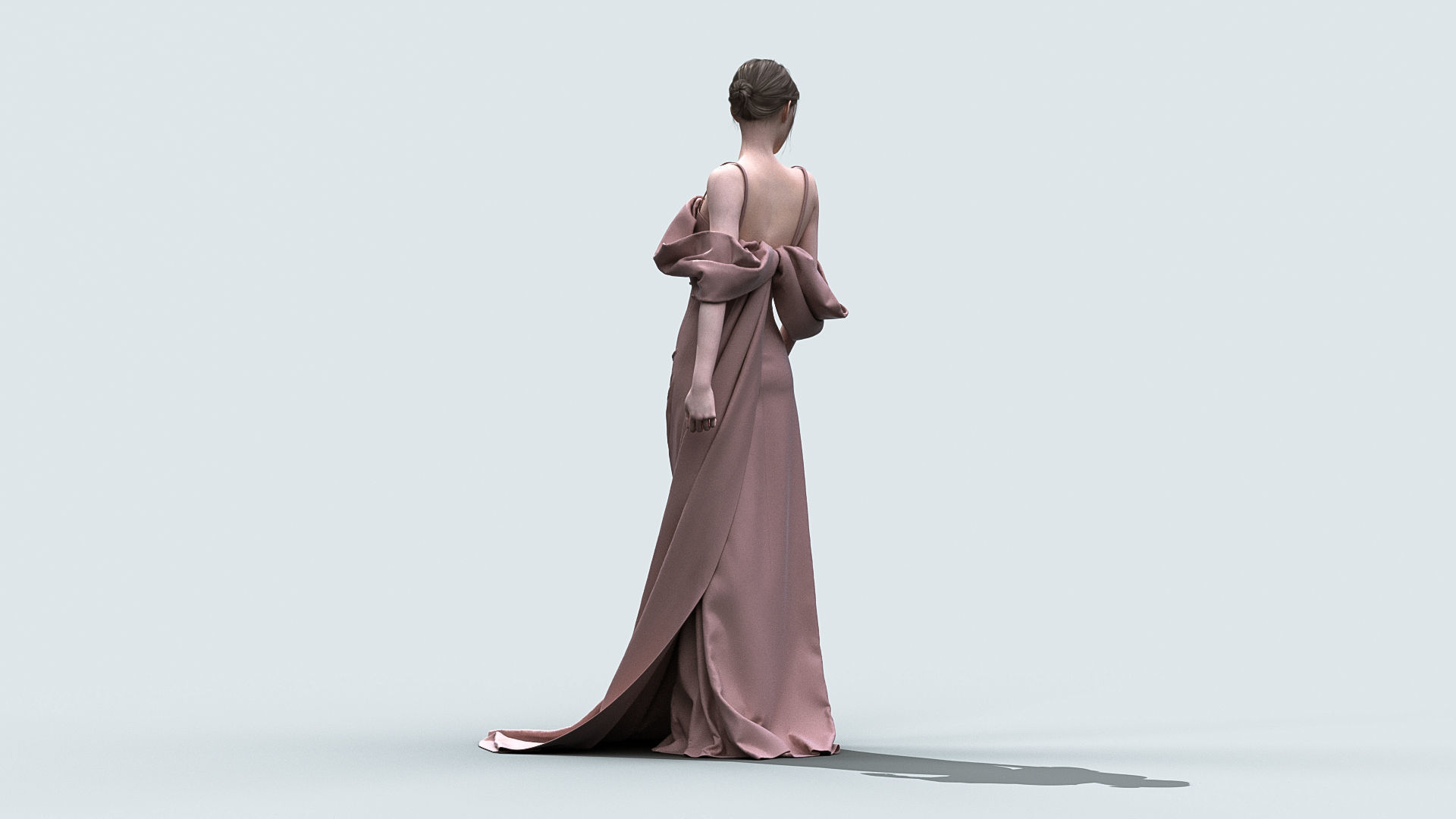 Female Dress 3D model_3