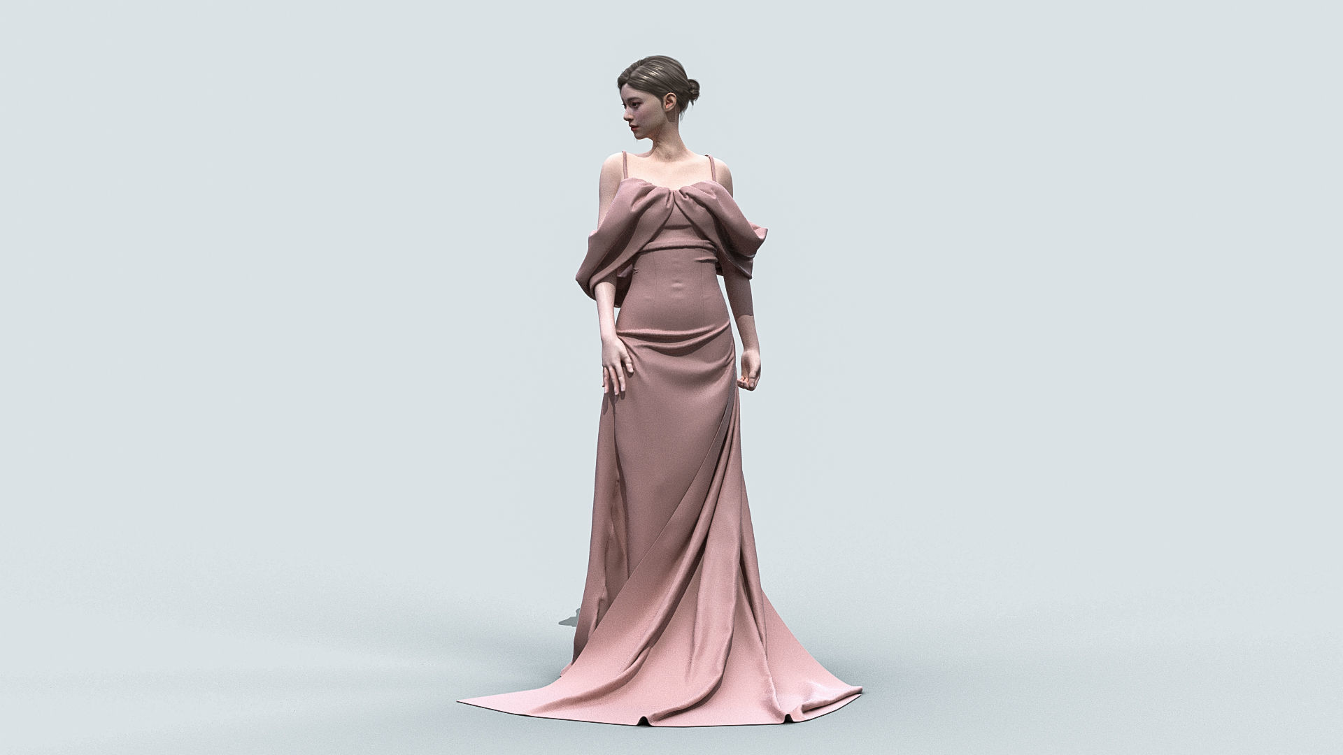 Female Dress 3D model_1