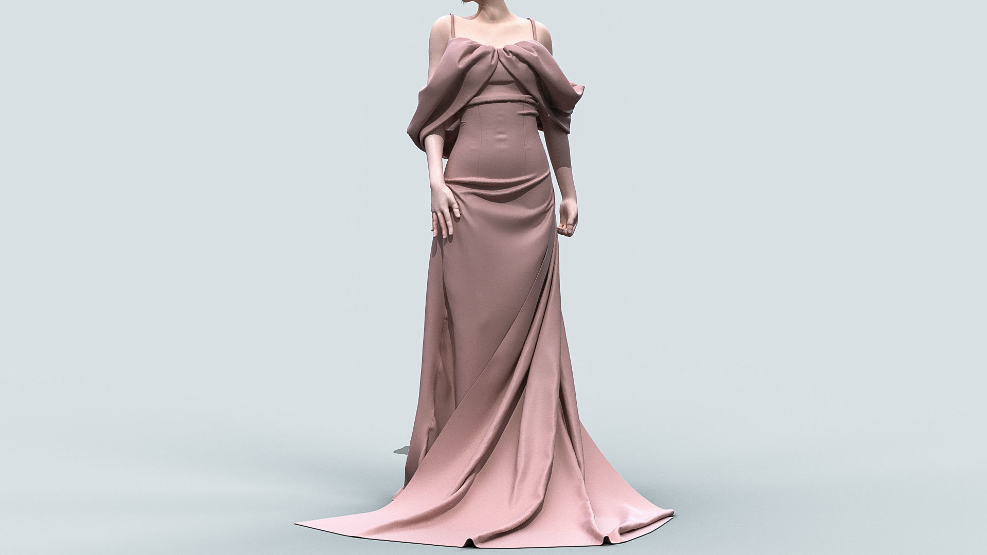 Female Dress 3D model_6