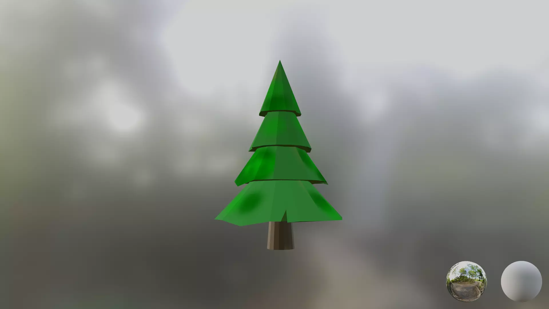 Low Poly Pine Tree Free 3D model