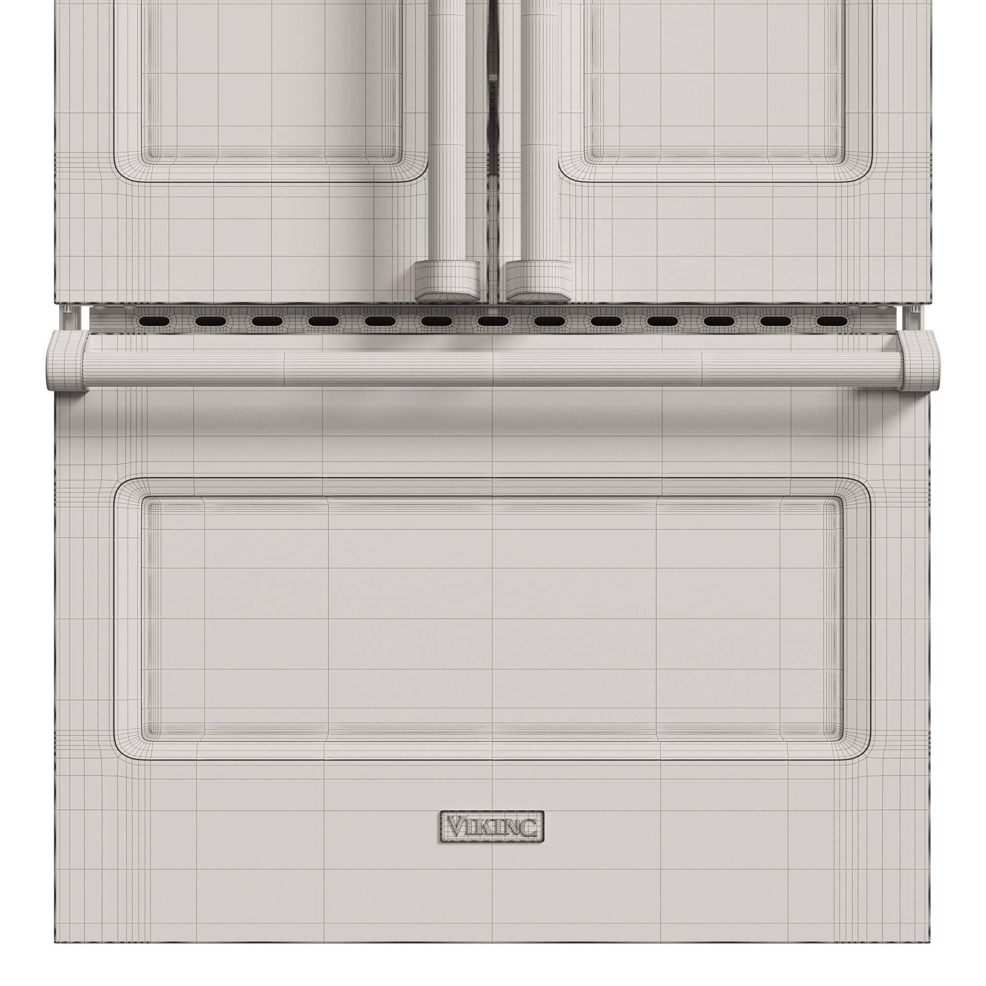 Viking Electric Double French-Door Oven 3D model_9