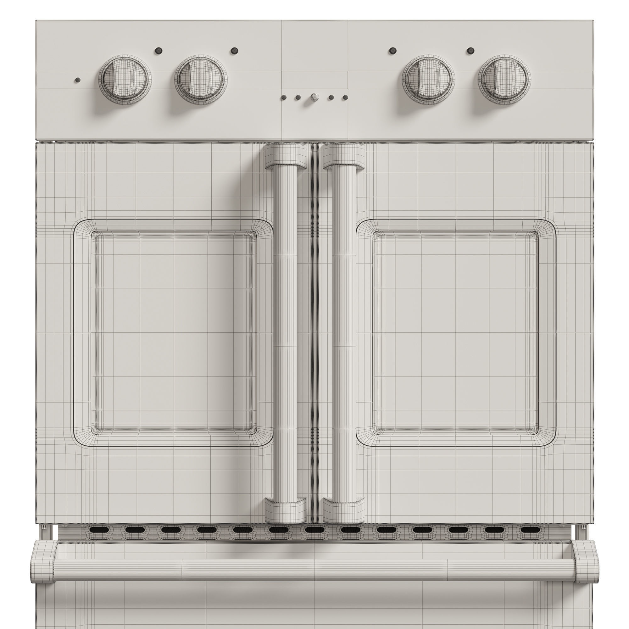 Viking Electric Double French-Door Oven 3D model_11