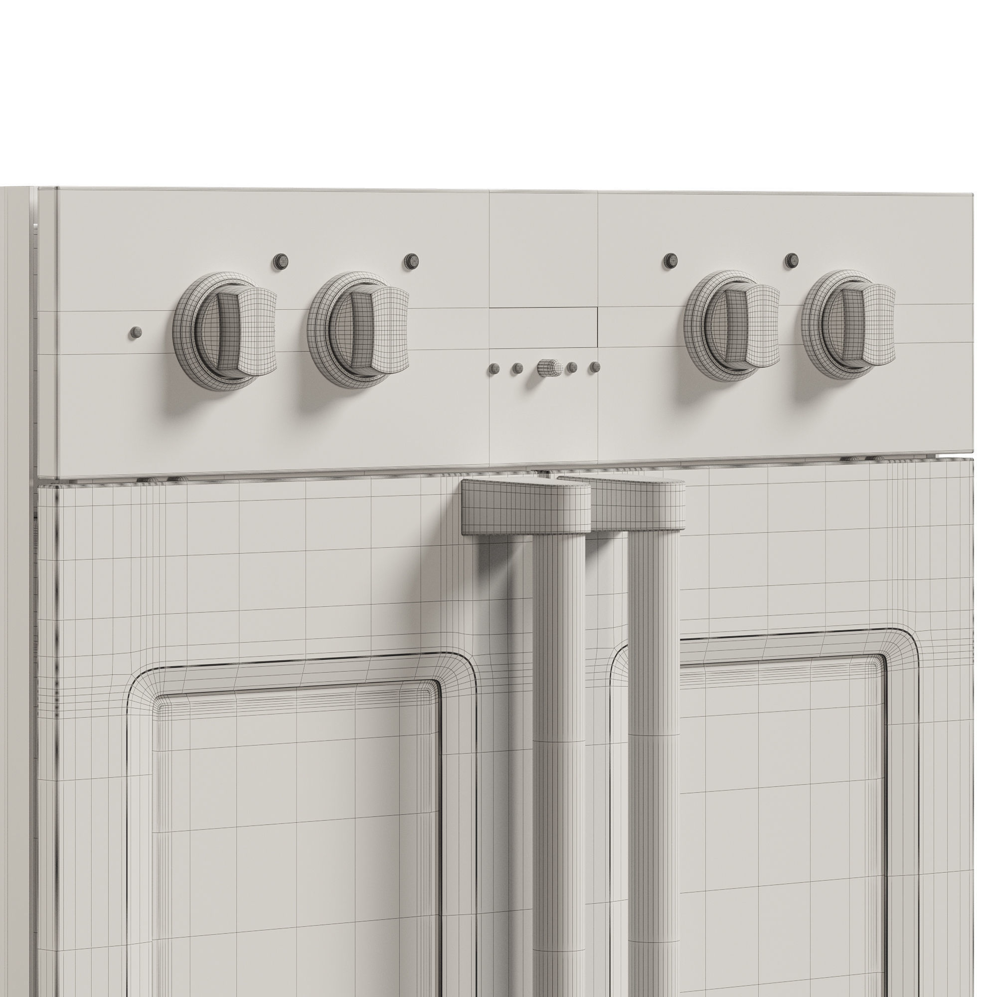 Viking Electric Double French-Door Oven 3D model_5