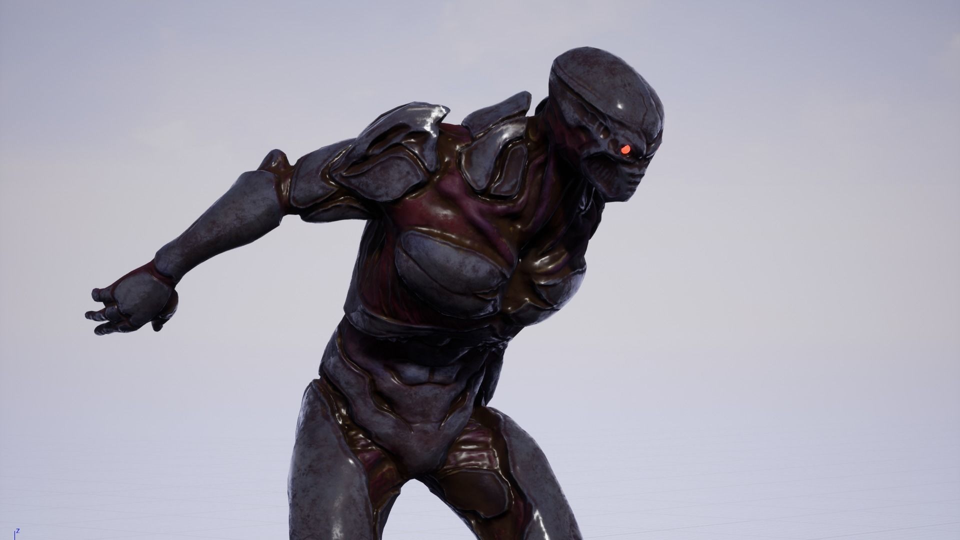Mutant 3 Humanoid Monster Low-poly 3D model_31