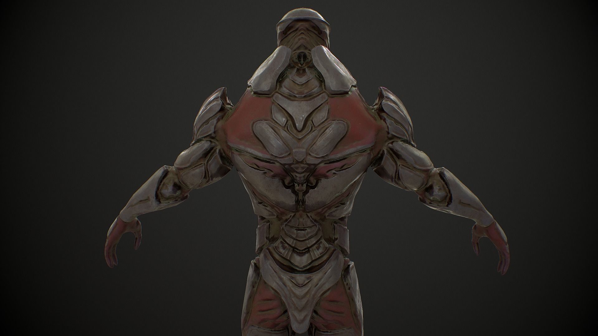 Mutant 3 Humanoid Monster Low-poly 3D model_20