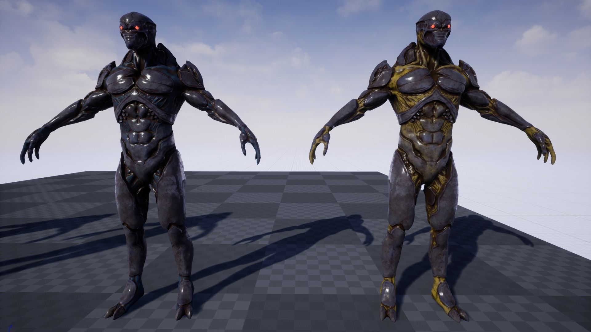 Mutant 3 Humanoid Monster Low-poly 3D model_36