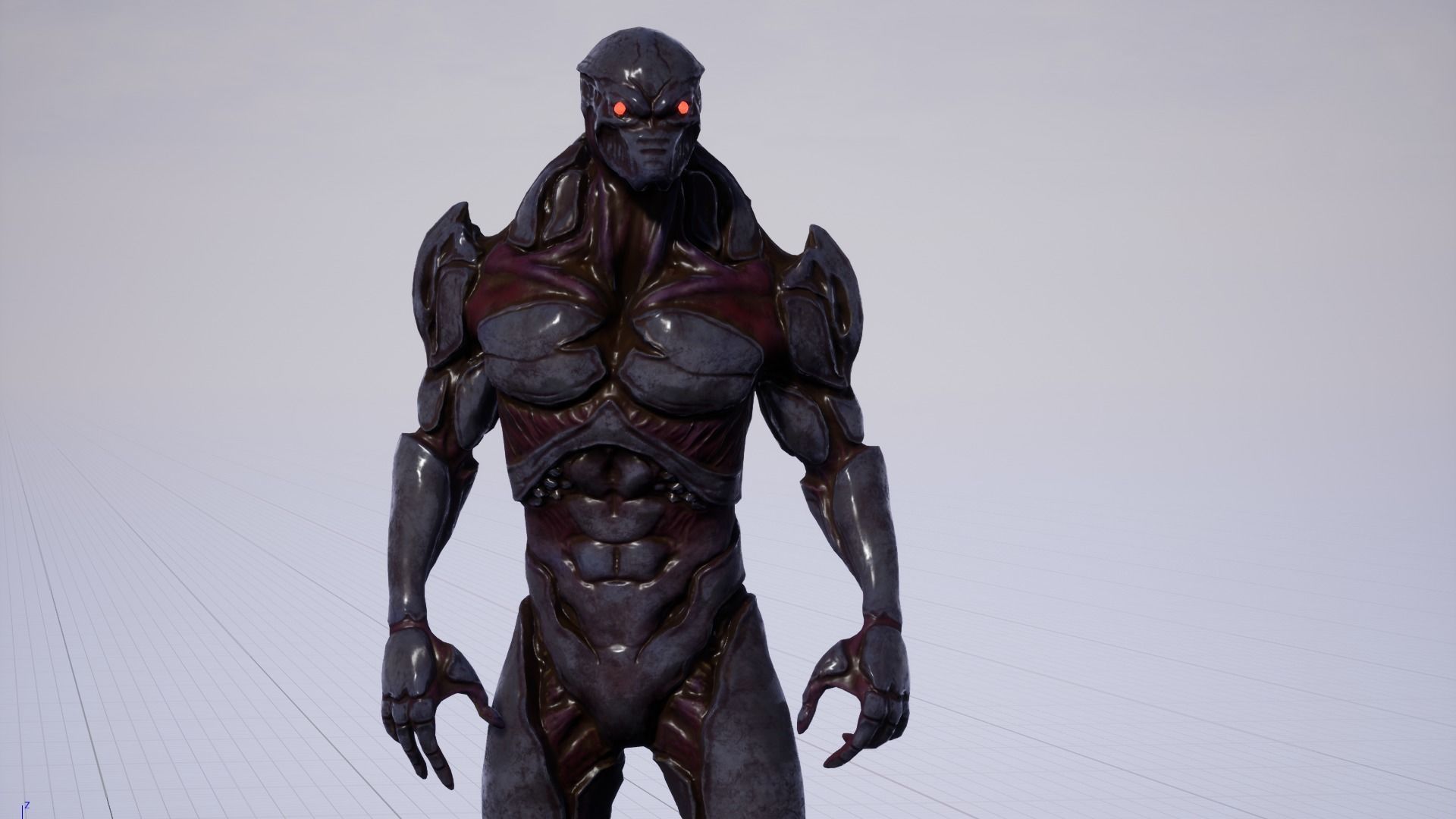 Mutant 3 Humanoid Monster Low-poly 3D model_30
