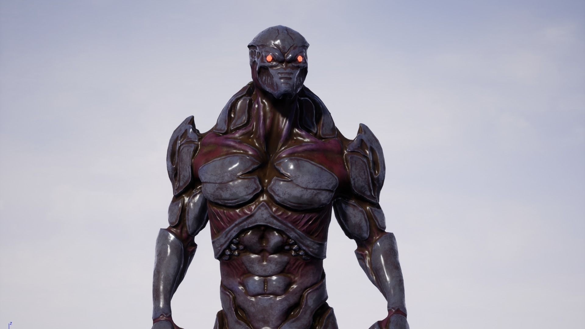 Mutant 3 Humanoid Monster Low-poly 3D model_27