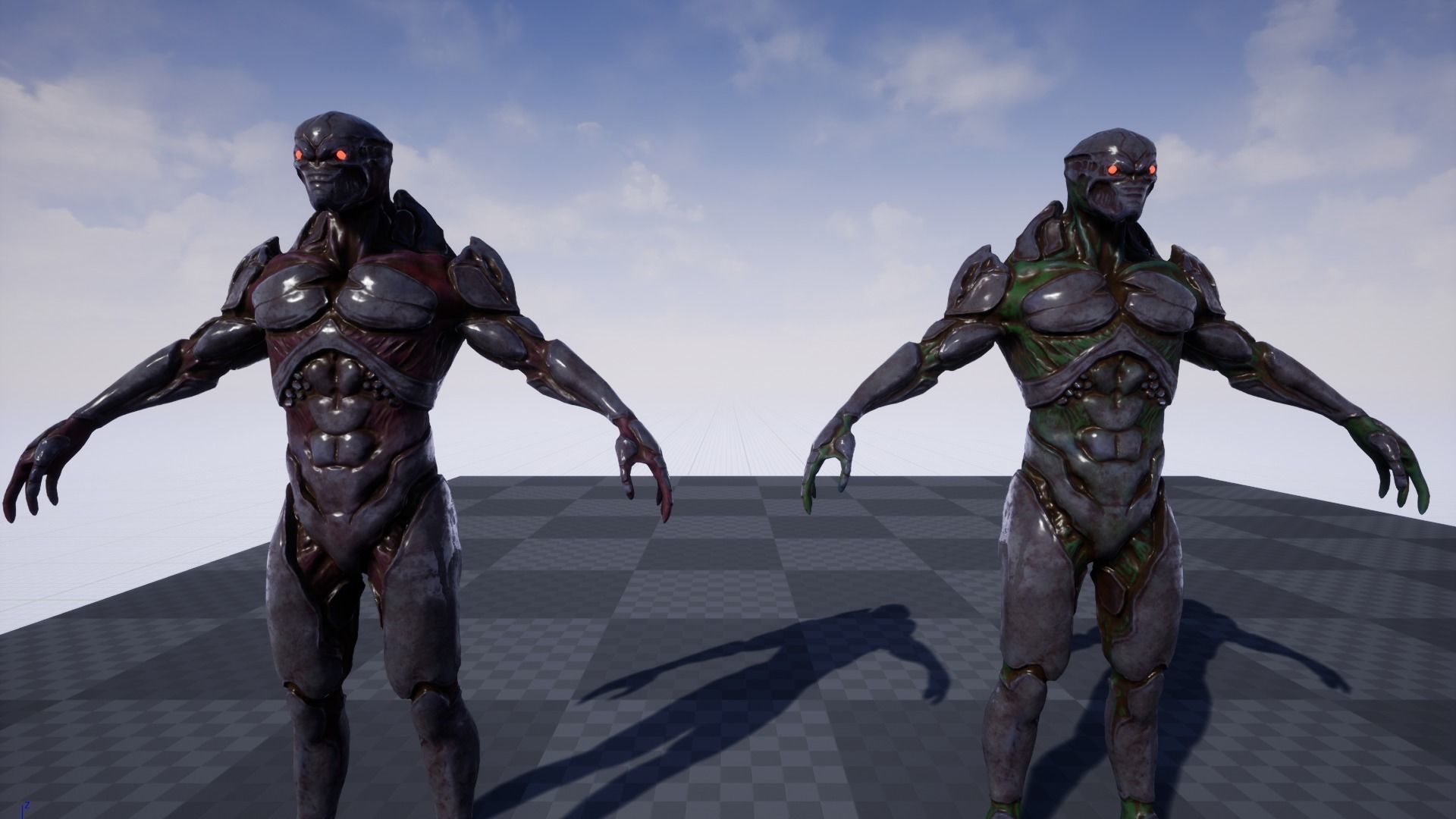 Mutant 3 Humanoid Monster Low-poly 3D model_33