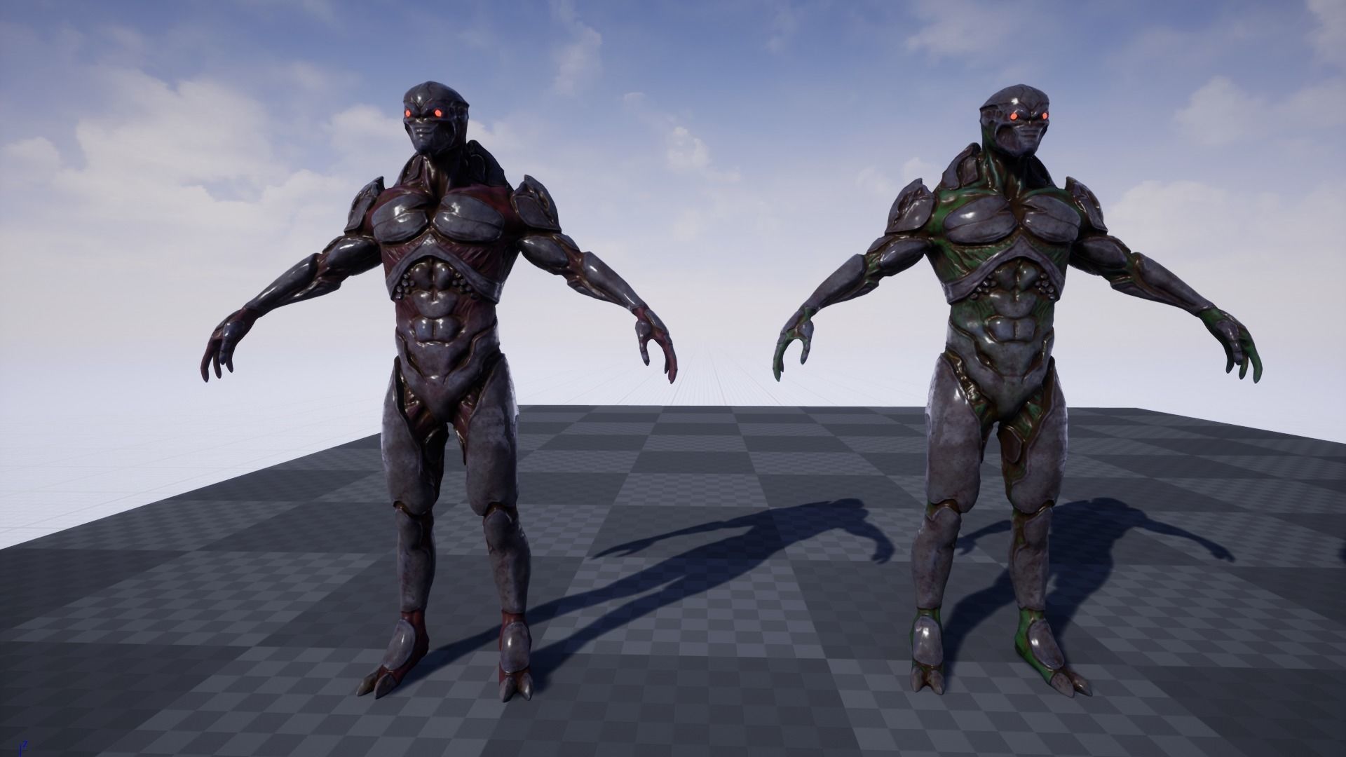 Mutant 3 Humanoid Monster Low-poly 3D model_35