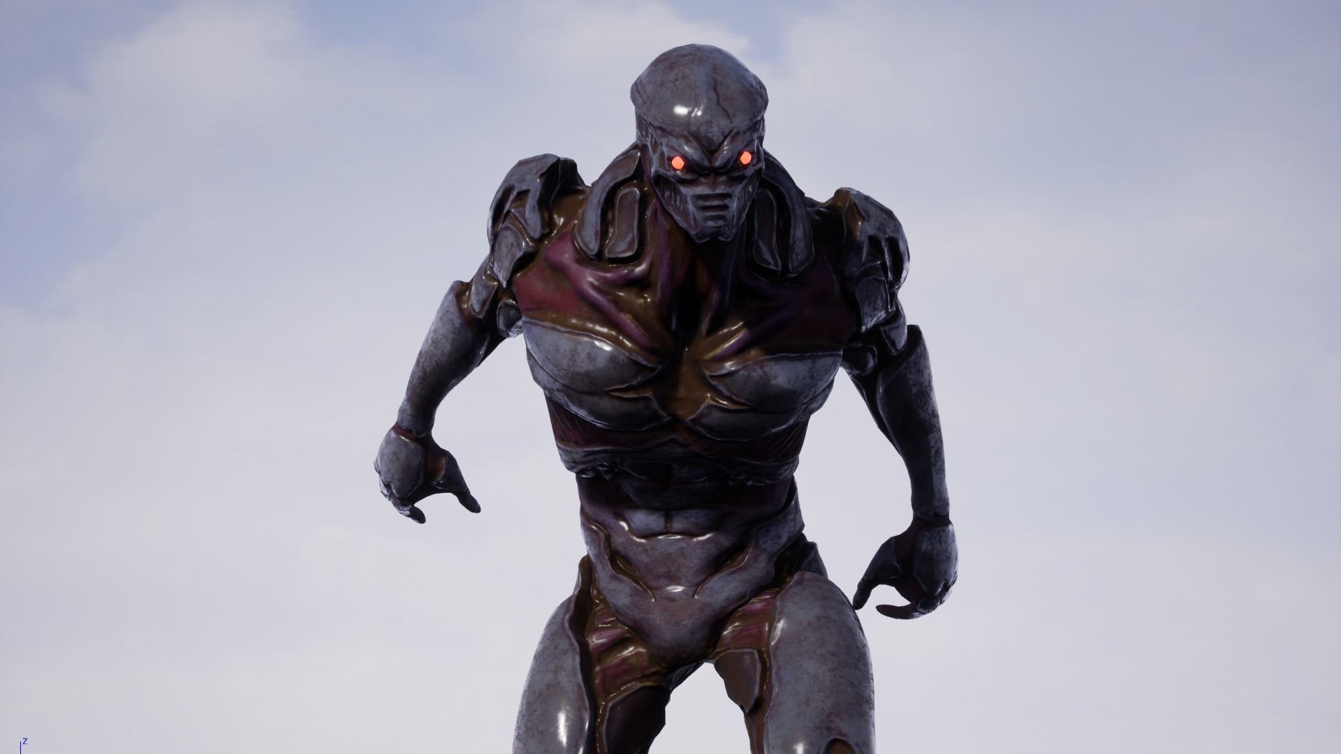 Mutant 3 Humanoid Monster Low-poly 3D model_28