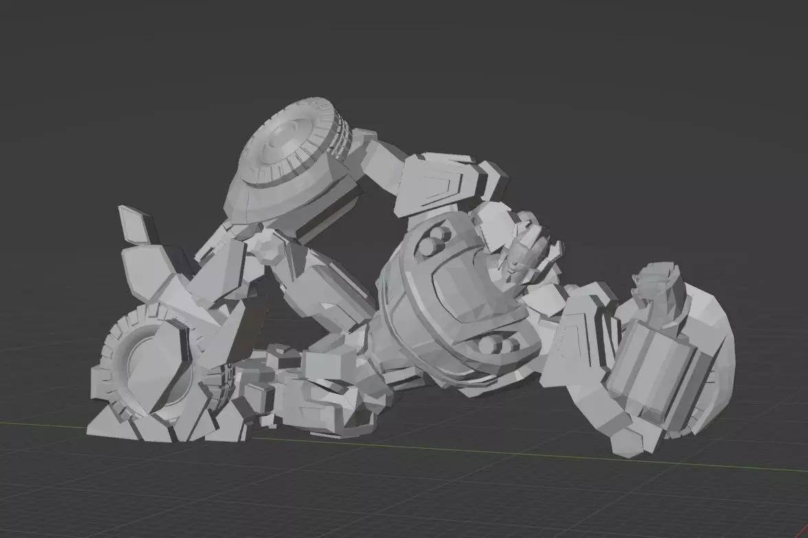 Jazz Fall of Cybertron pose 1 3D print model_0