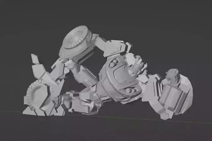 Jazz Fall of Cybertron pose 1 3D print model