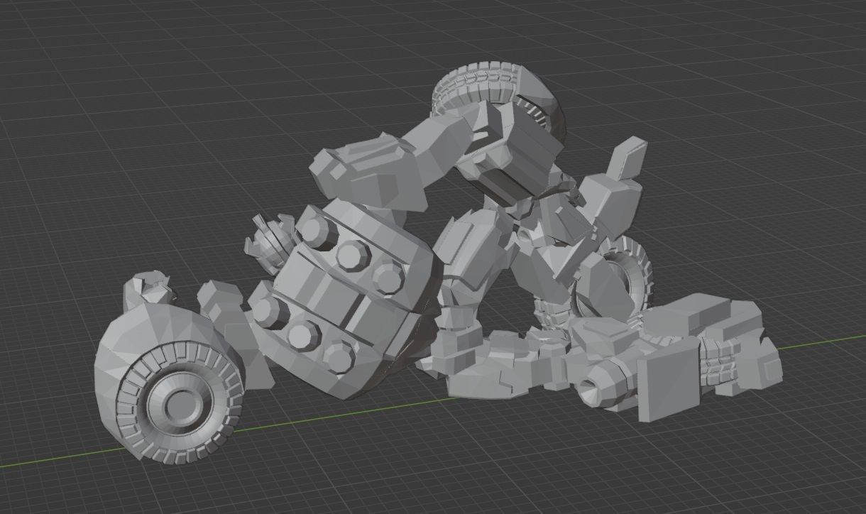 Jazz Fall of Cybertron pose 1 3D print model_1