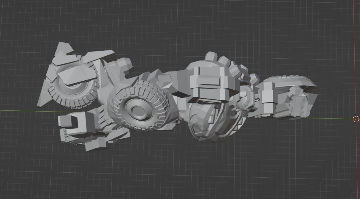 Jazz Fall of Cybertron pose 1 3D print model_2