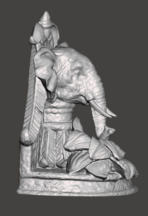 ELEPHANT BOOKENDS 3D print model_1