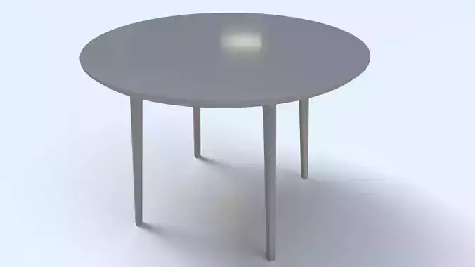Round metal table